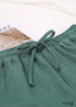 Hiloc Cotton Sleepwear Women Pajama Turn Down Collar Suits With Shorts Long Sleeve Pajamas For Sleep